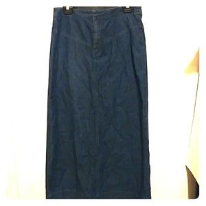 Banana Republic Maxi denim skirt Sz 8